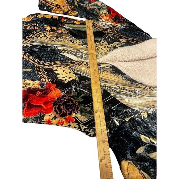 Soft Surroundings Womens Medium Multicolor Innsbrook Velvet Sherpa Lined Jacket - Picture 8 of 12